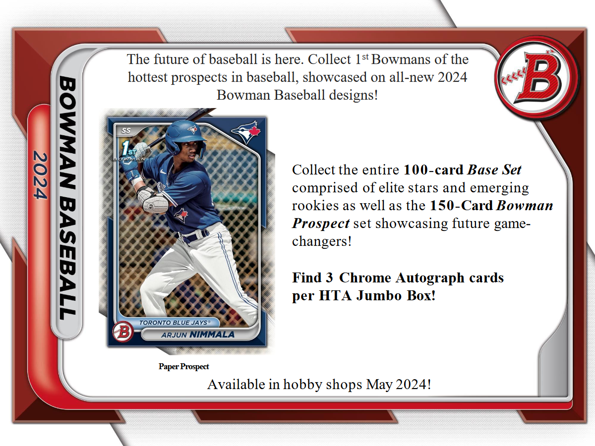 Bowman 2024 Baseball HTA Jumbo Box