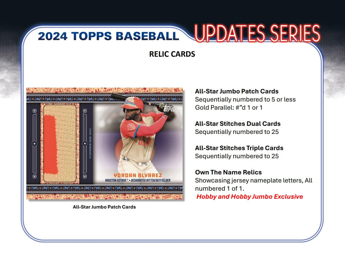 Topps 2024 Update Series Baseball Hobby Box