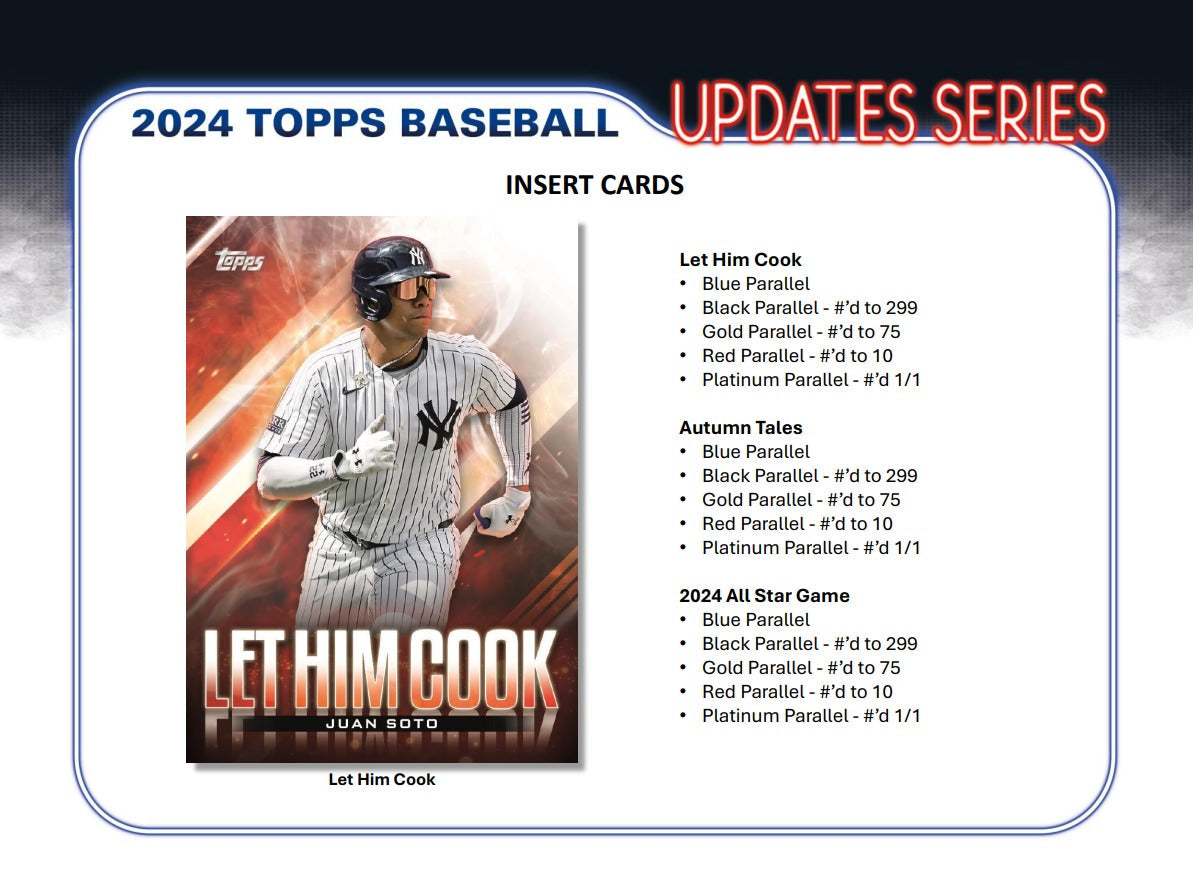 Topps 2024 Update Series Baseball Hobby Box
