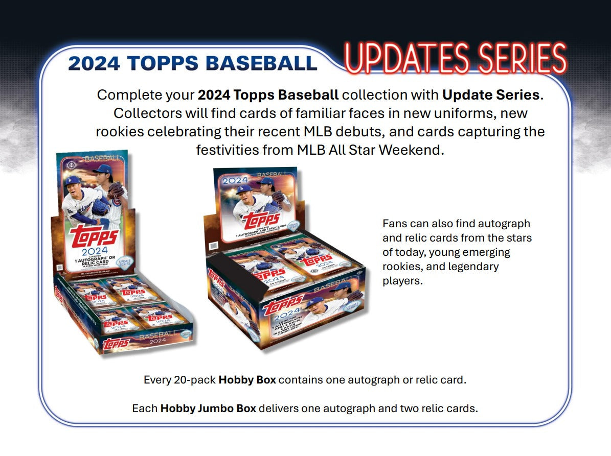 Topps 2024 Update Series Baseball Hobby Box