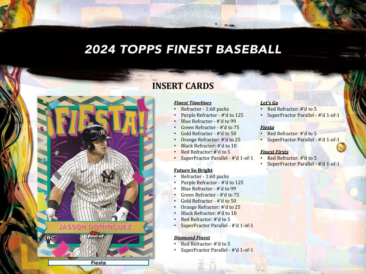 Topps Finest 2024 Baseball Hobby Box