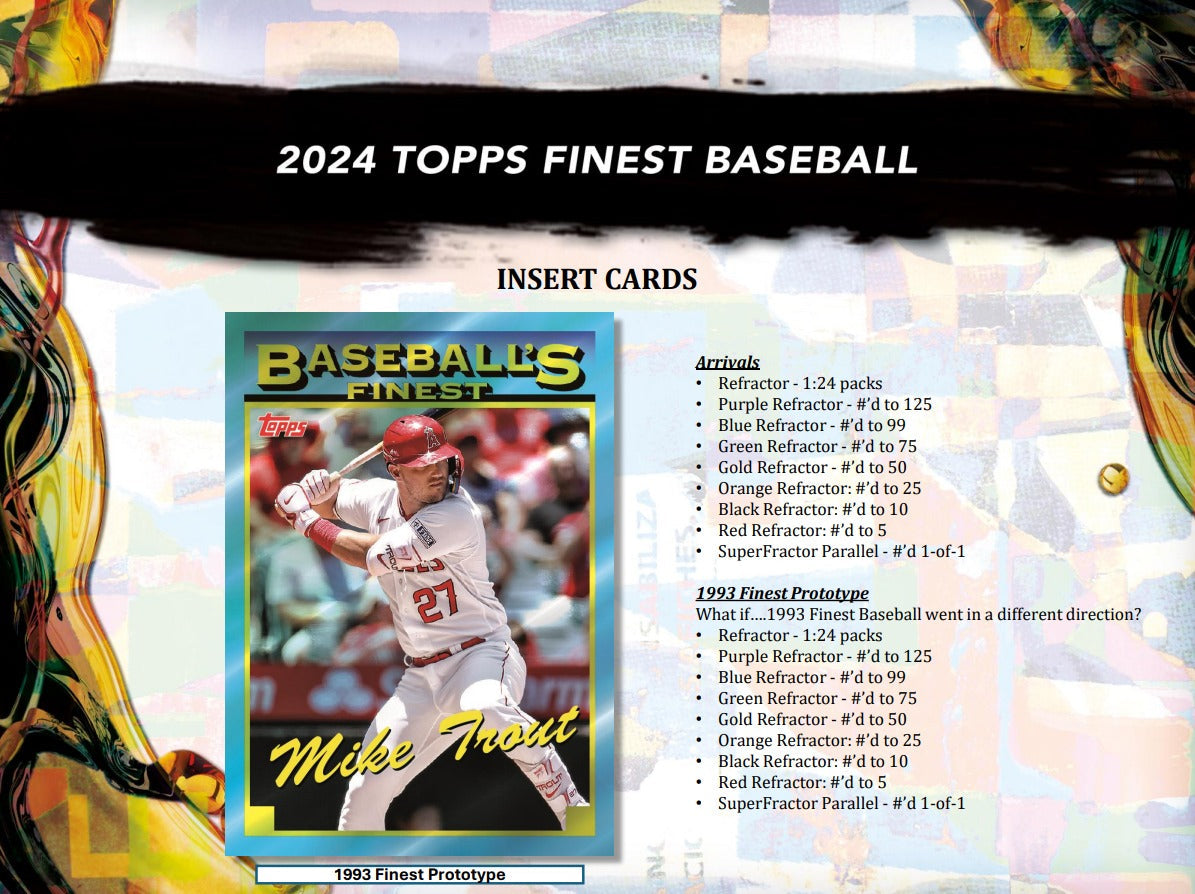 Topps Finest 2024 Baseball Hobby Box