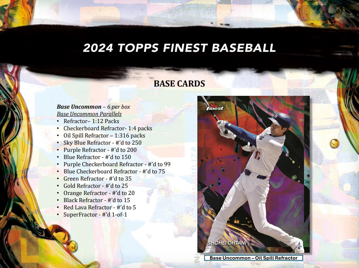 Topps Finest 2024 Baseball Hobby Box