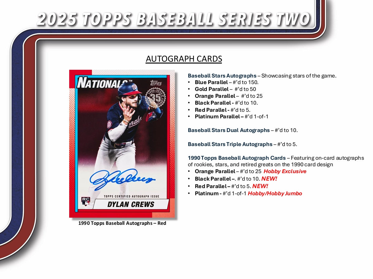 Topps 2025 Series 2 Baseball Jumbo Box