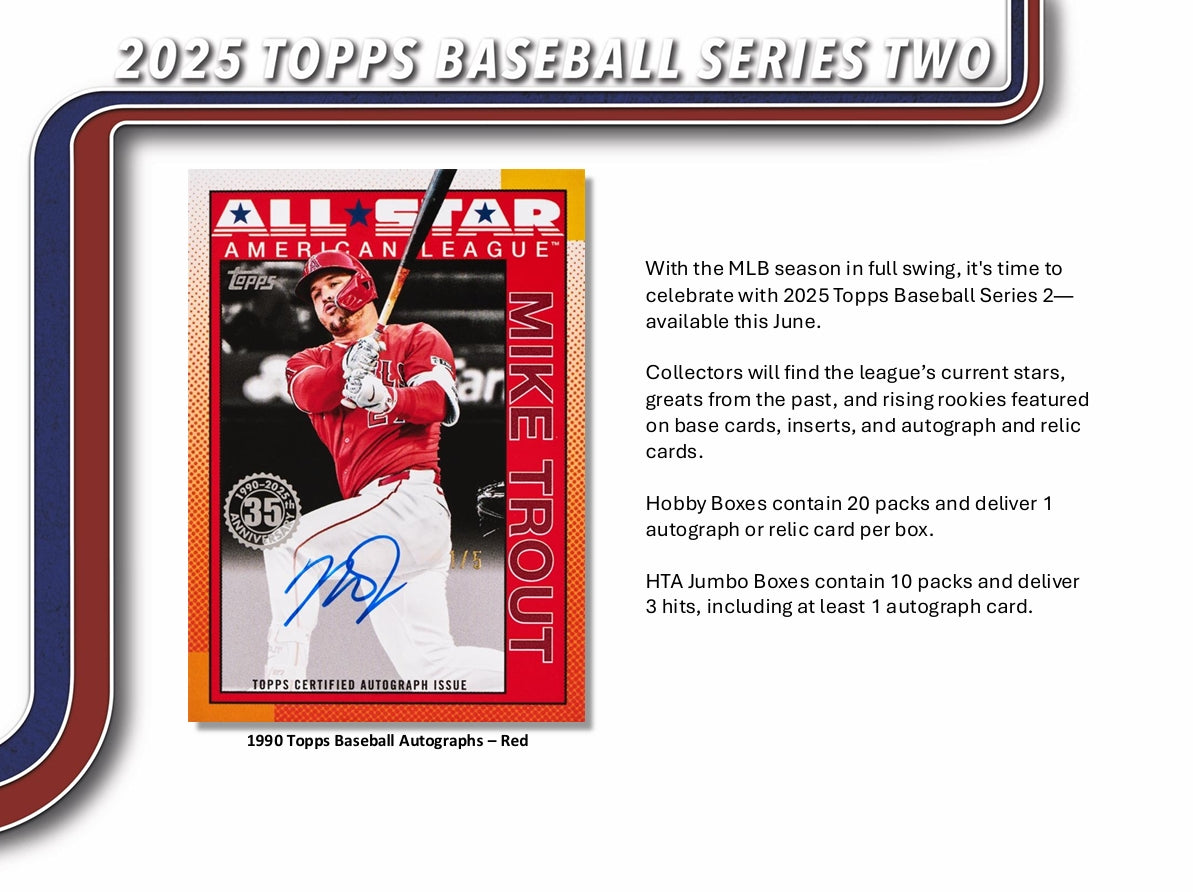 Topps 2025 Series 2 Baseball Jumbo Box