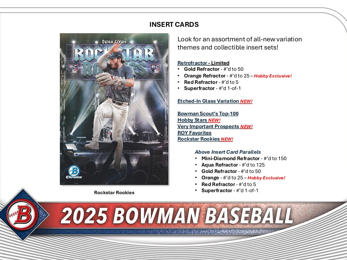 Bowman 2025 Baseball Hobby Box