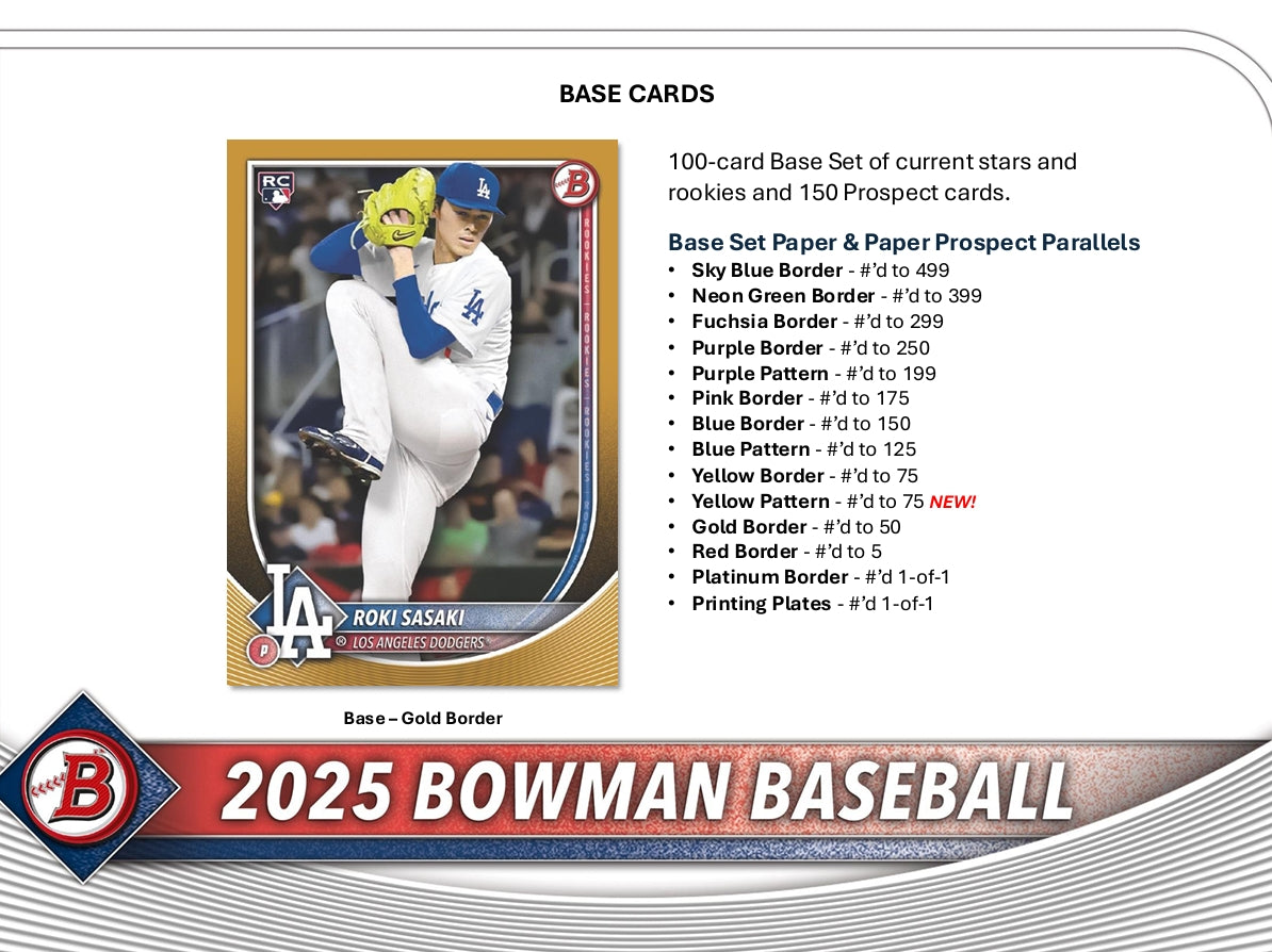 Bowman 2025 Baseball Jumbo Box