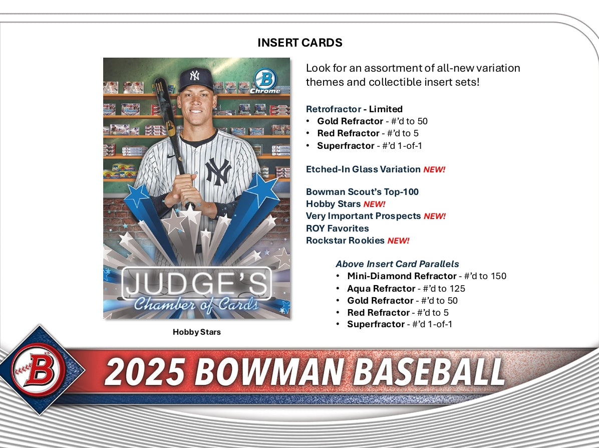 Bowman 2025 Baseball Jumbo Box