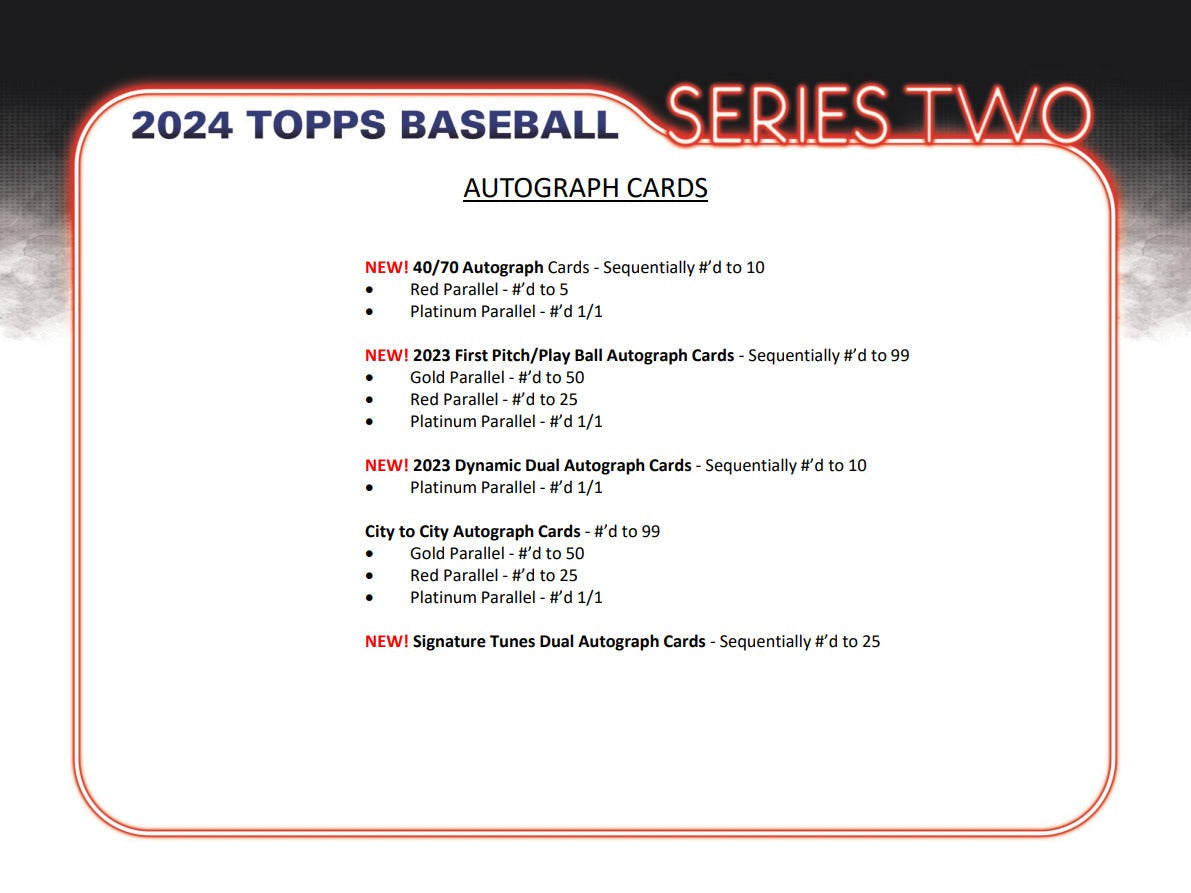 Topps 2024 Series 2 Baseball HTA Jumbo Box