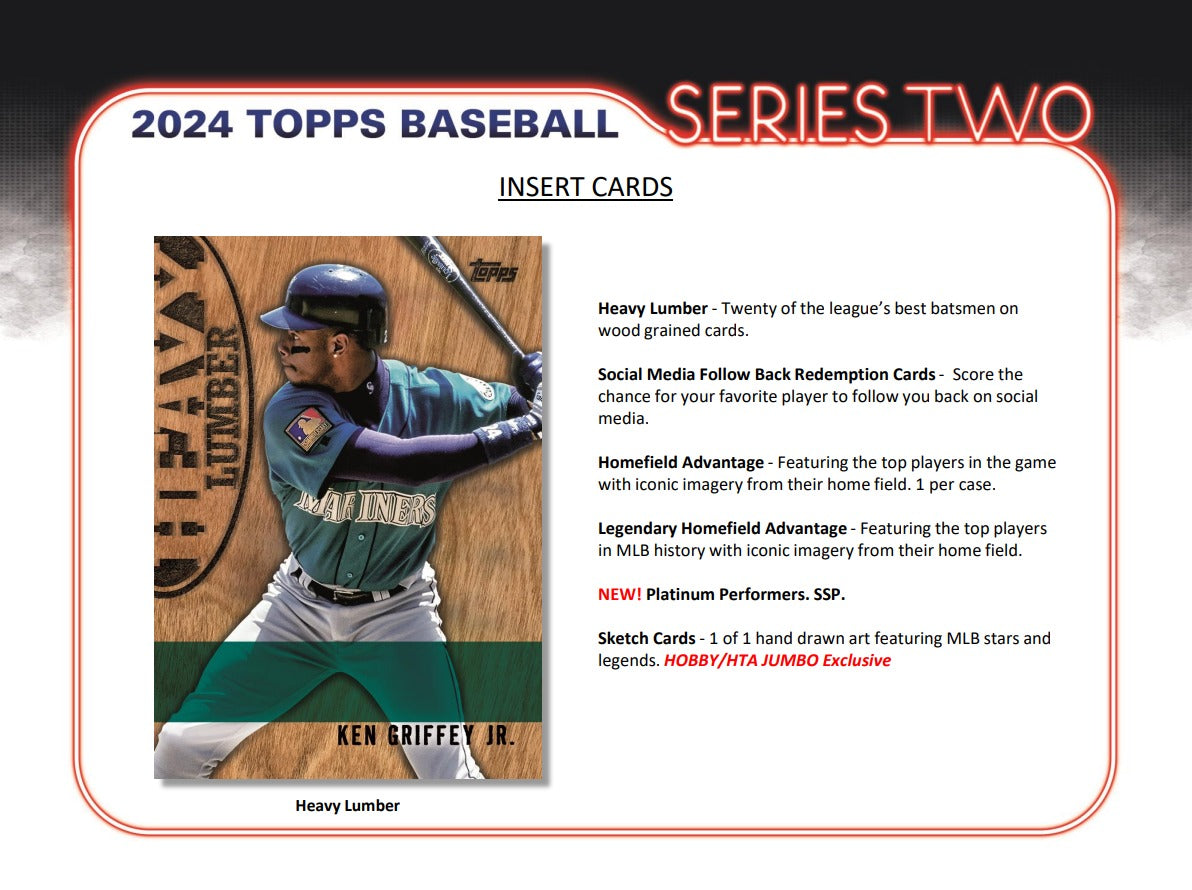 Topps 2024 Series 2 Baseball HTA Jumbo Box