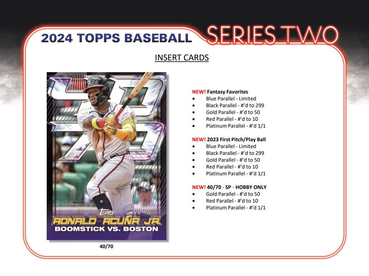 Topps 2024 Series 2 Baseball HTA Jumbo Box