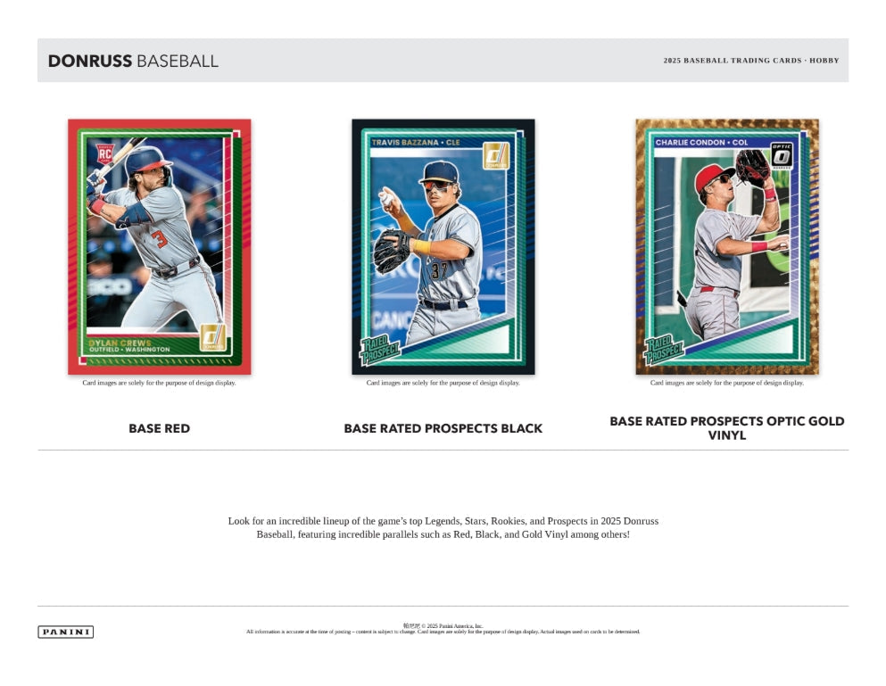 Panini Donruss 2025 Baseball Hobby Box