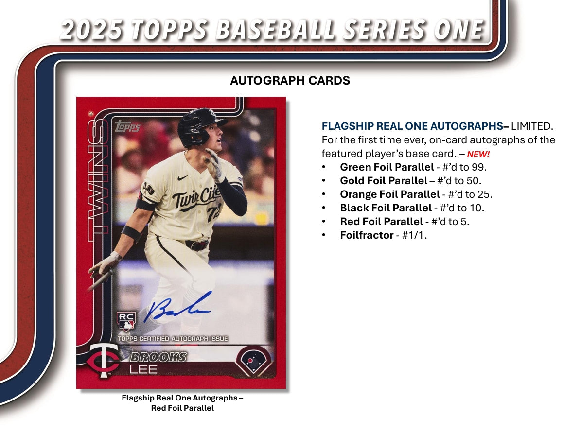 Topps 2025 Series 1 Baseball Hobby Box