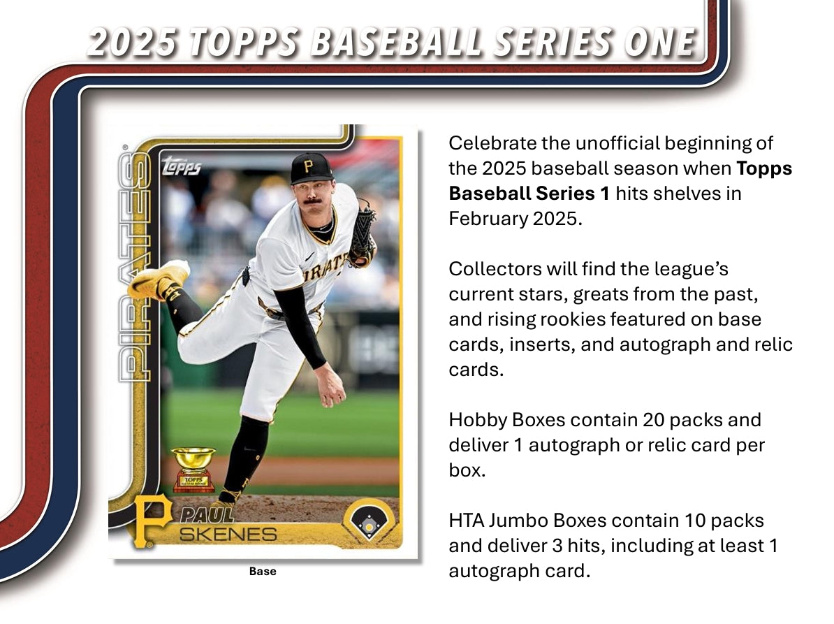 Topps 2025 Series 1 Baseball Hobby Box