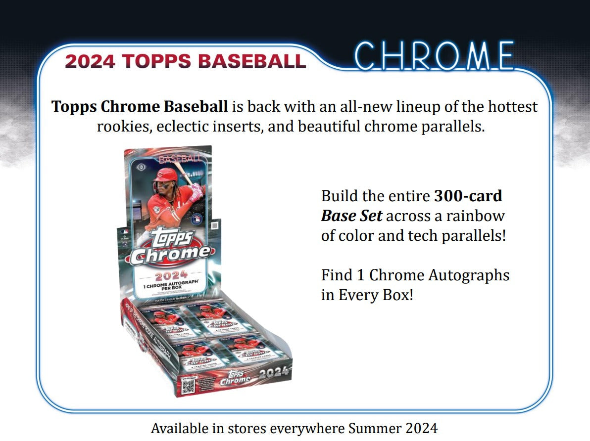 Topps Chrome 2024 Baseball Hobby Box