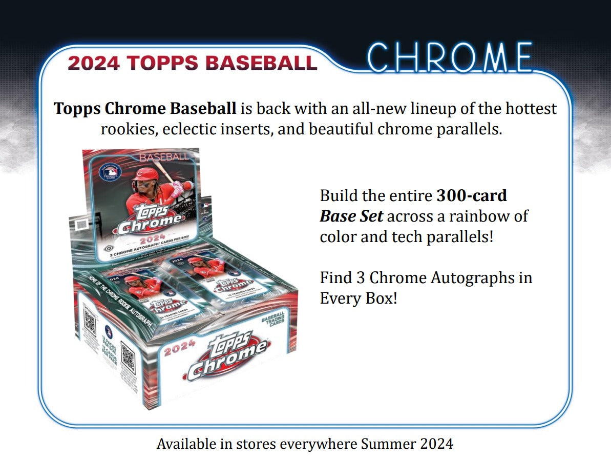 Topps Chrome 2024 Baseball Jumbo Box