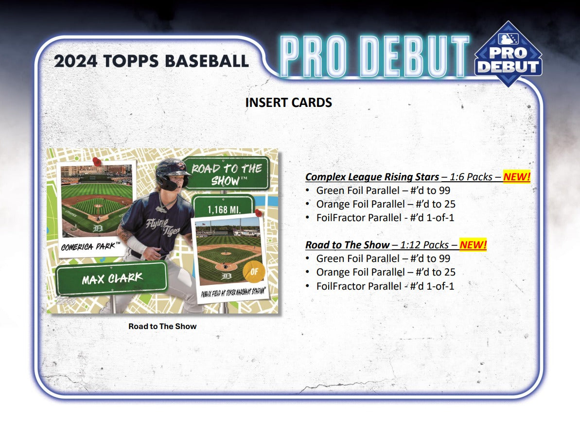 Topps 2024 Pro Debut Baseball Jumbo Box