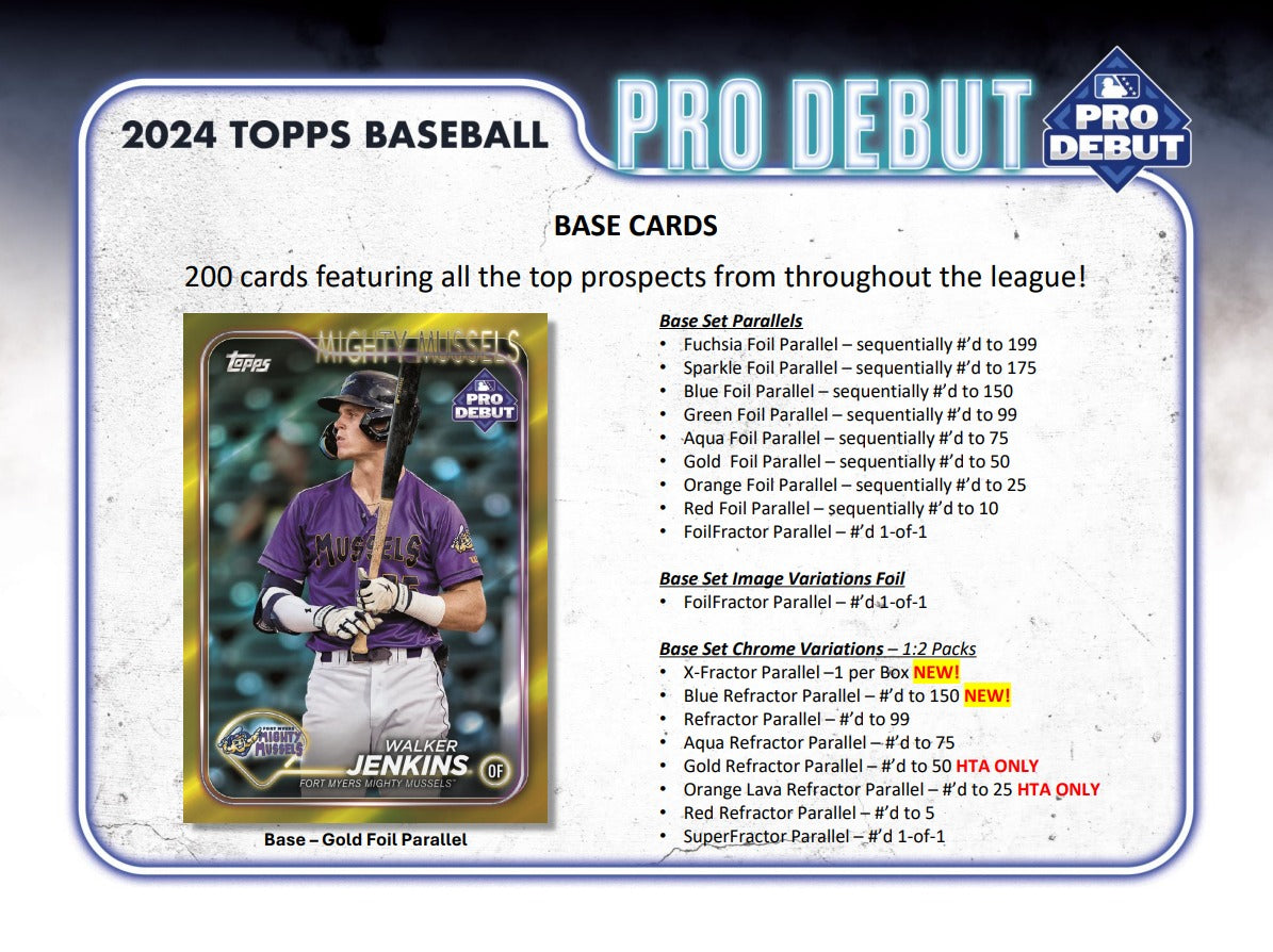 Topps 2024 Pro Debut Baseball Jumbo Box