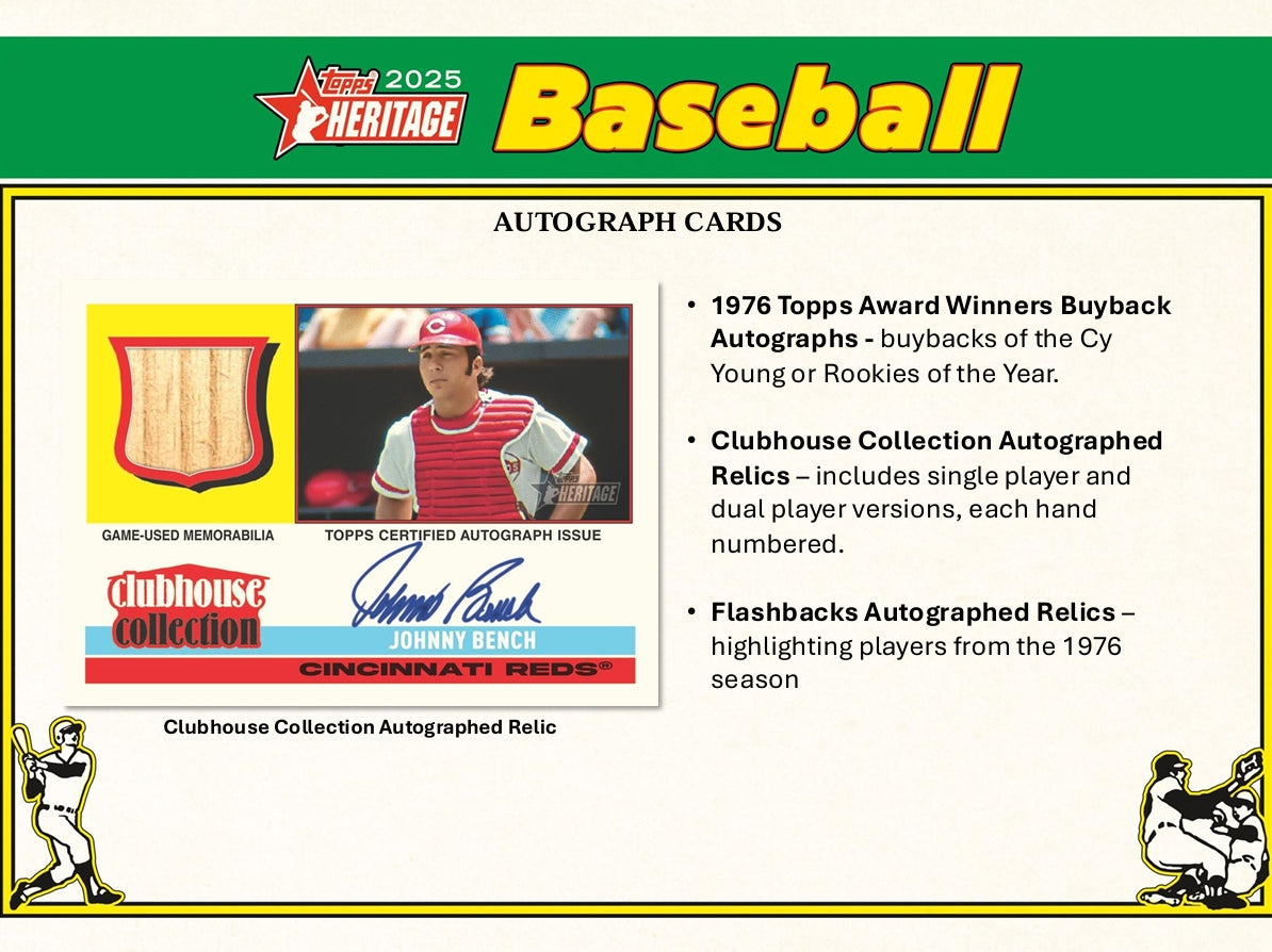 Topps Heritage 2025 Baseball Value Box - Trading Cards Booster Pack