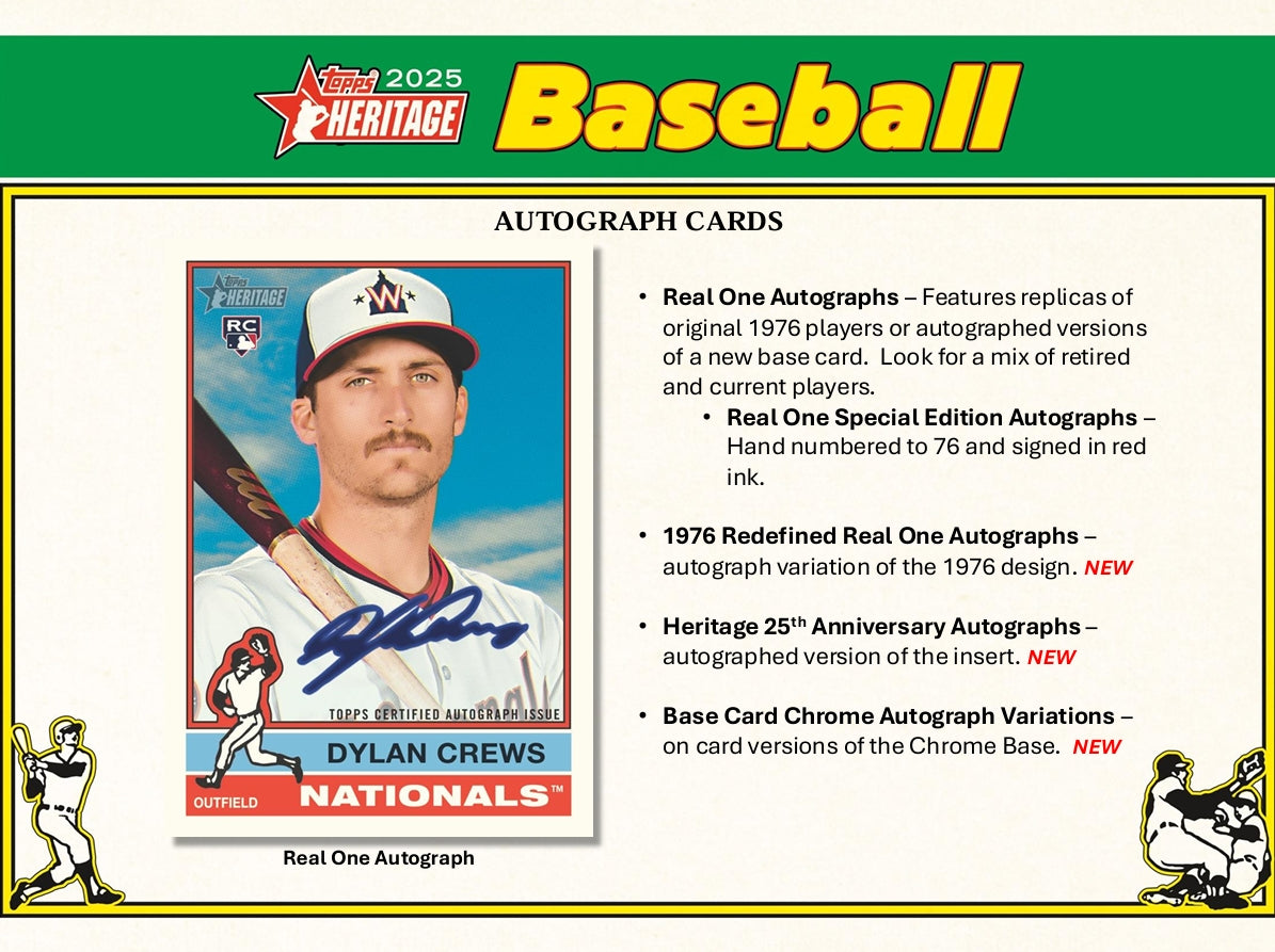 Topps Heritage 2025 Baseball Value Box - Trading Cards Booster Pack