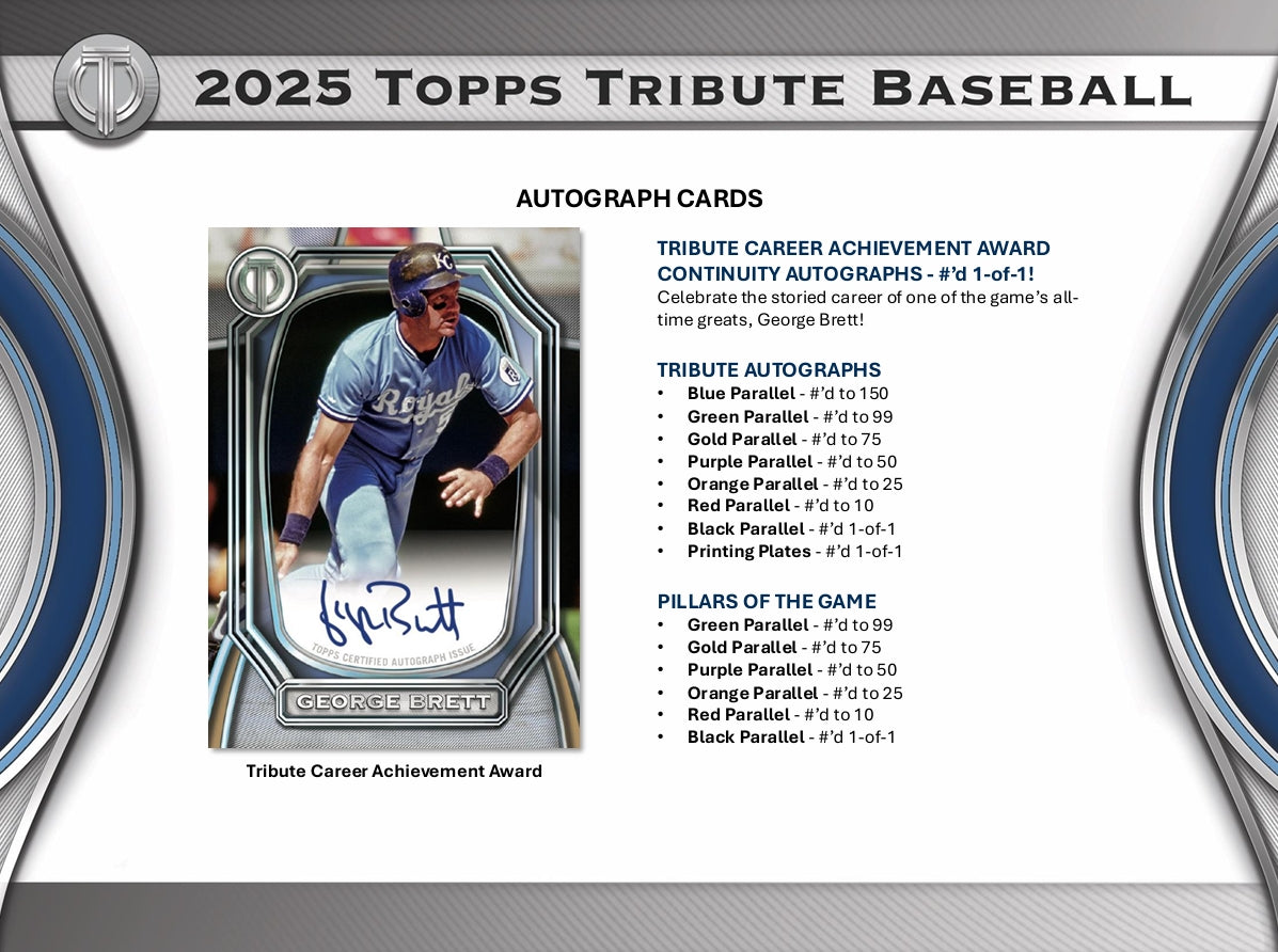 Topps Tribute 2025 Baseball Hobby Box