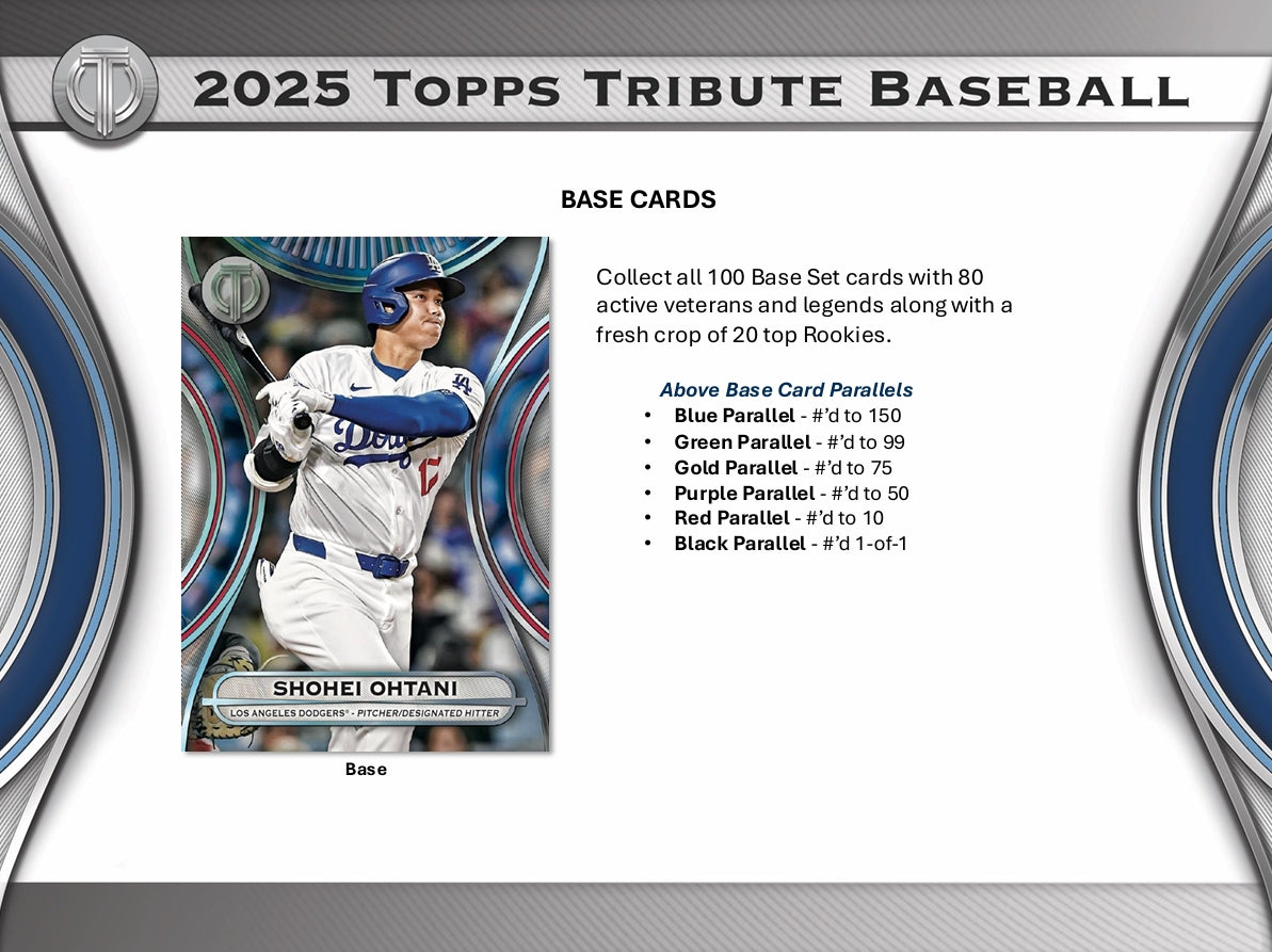 Topps Tribute 2025 Baseball Hobby Box