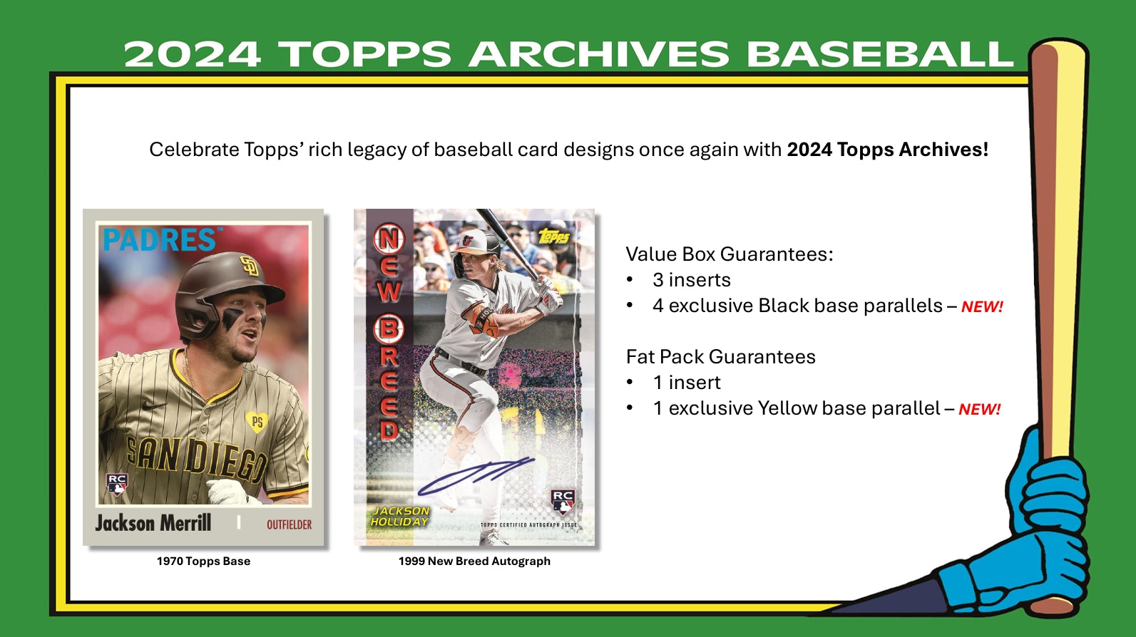 Topps Archives 2024 Baseball Value Box - Trading Cards Booster Pack