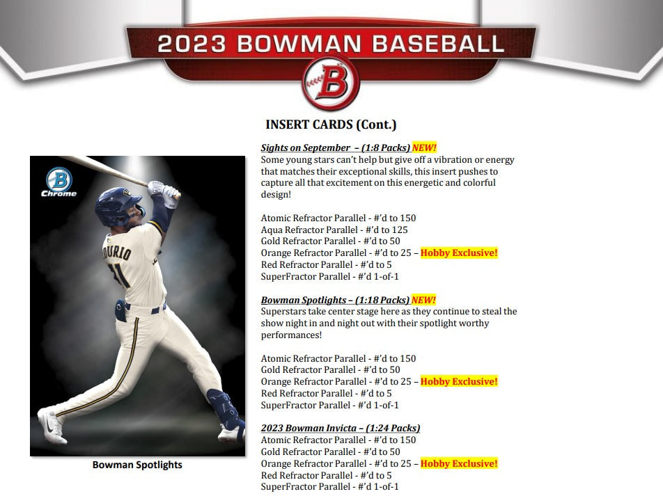 Bowman 2023 Baseball Jumbo Box