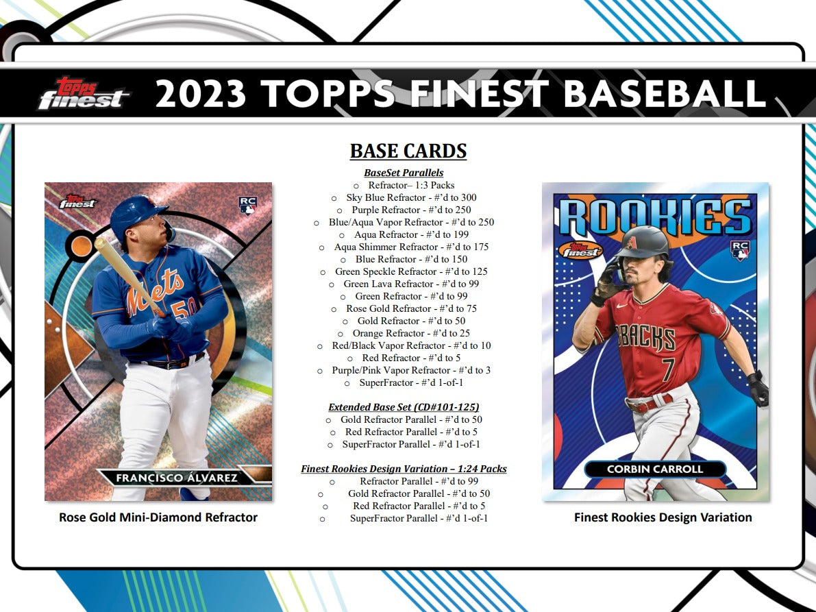 Topps Finest 2023 Baseball Hobby Box