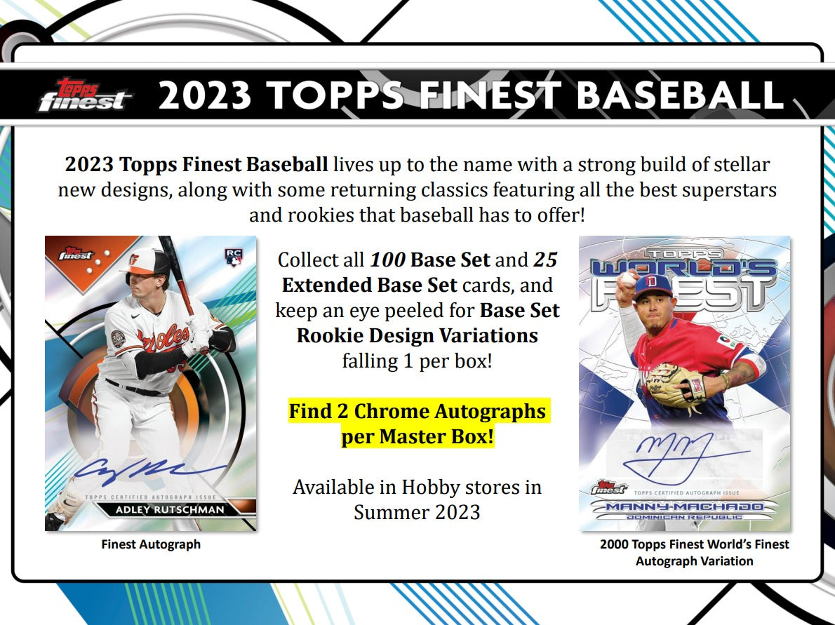Topps Finest 2023 Baseball Hobby Box