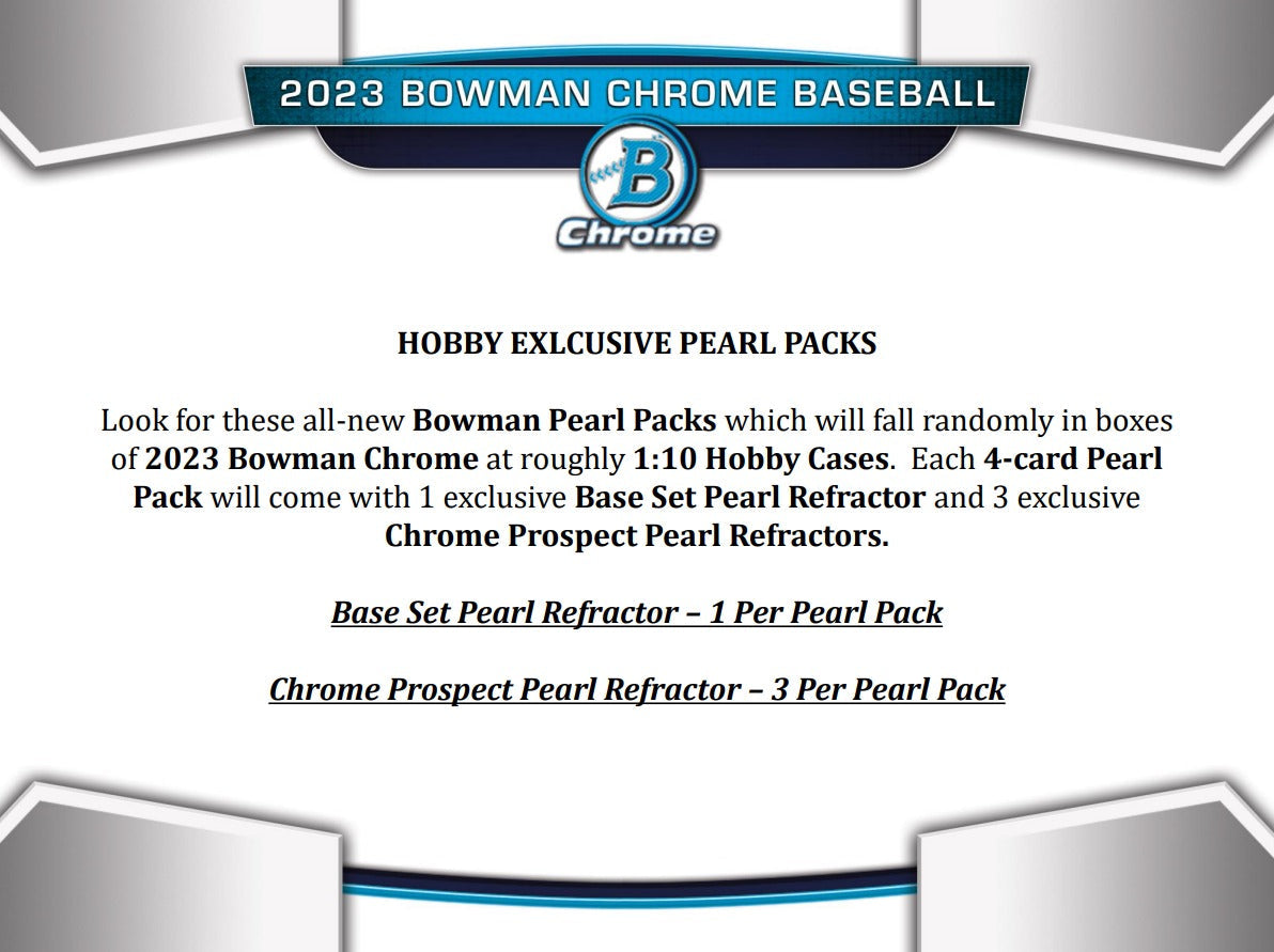 Bowman Chrome 2023 Baseball Hobby Box