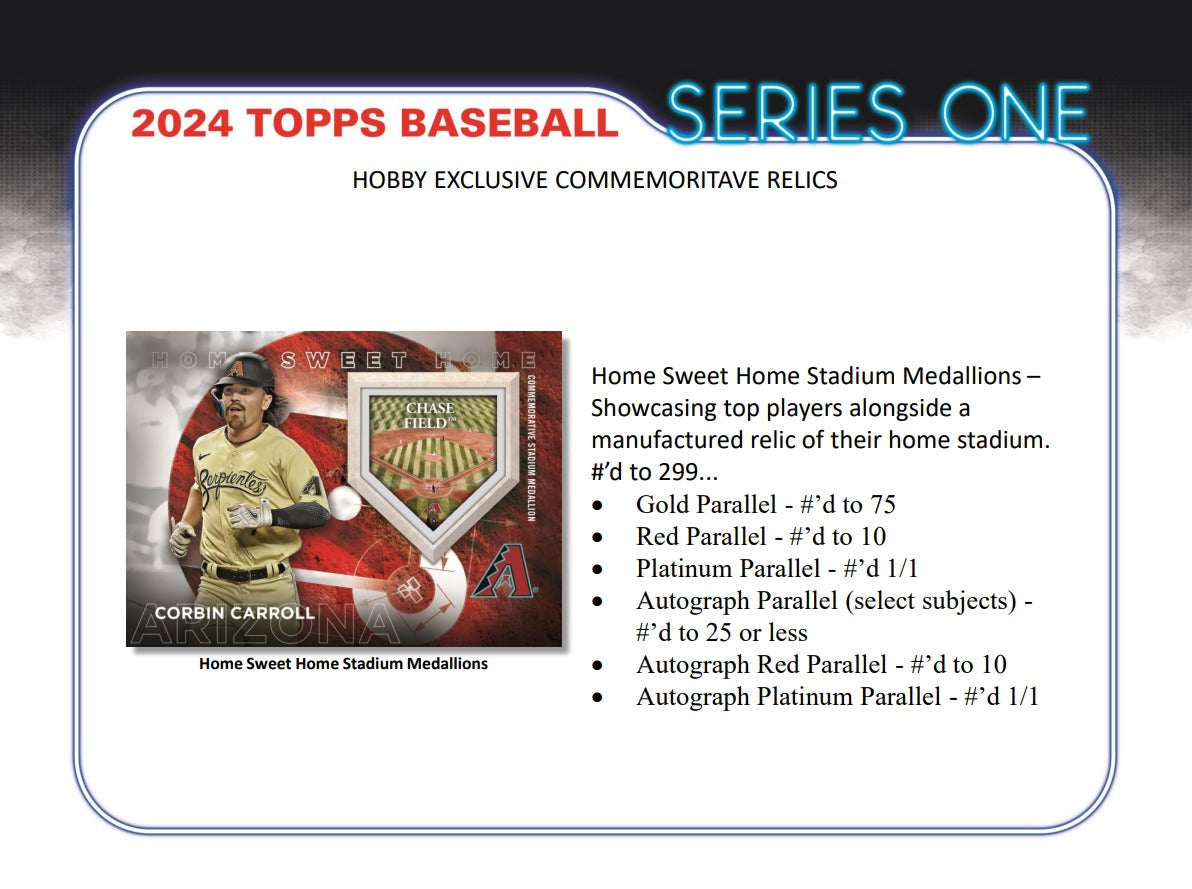 Topps 2024 Series 1 Baseball Hobby Box