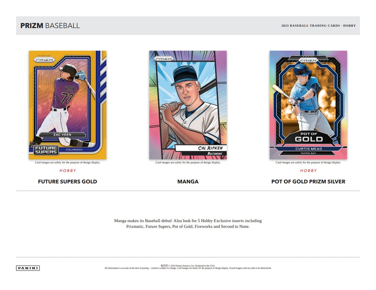 Panini Prizm Baseball 2023 Hobby Box