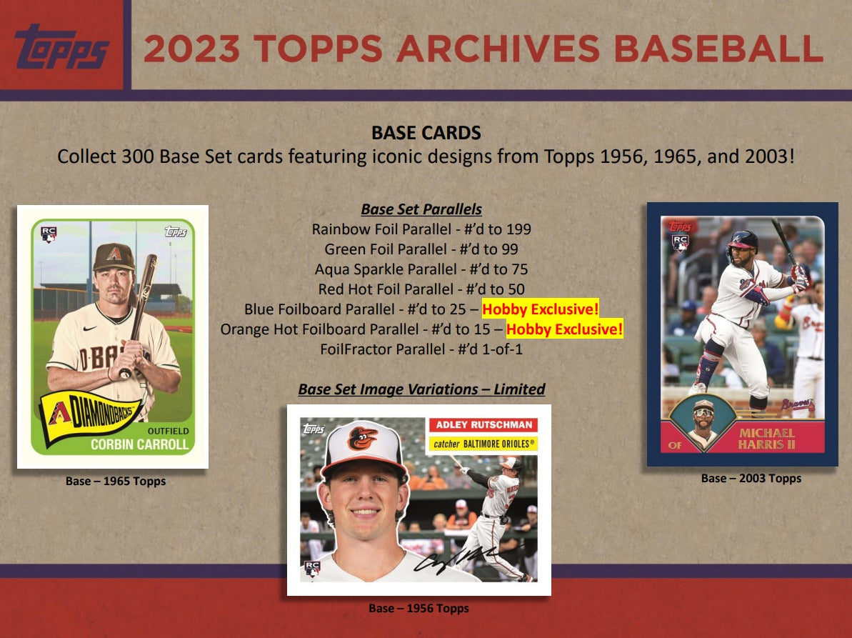 Topps Archives 2023 Baseball Hobby Box