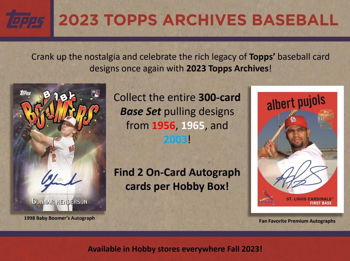 Topps Archives 2023 Baseball Hobby Box