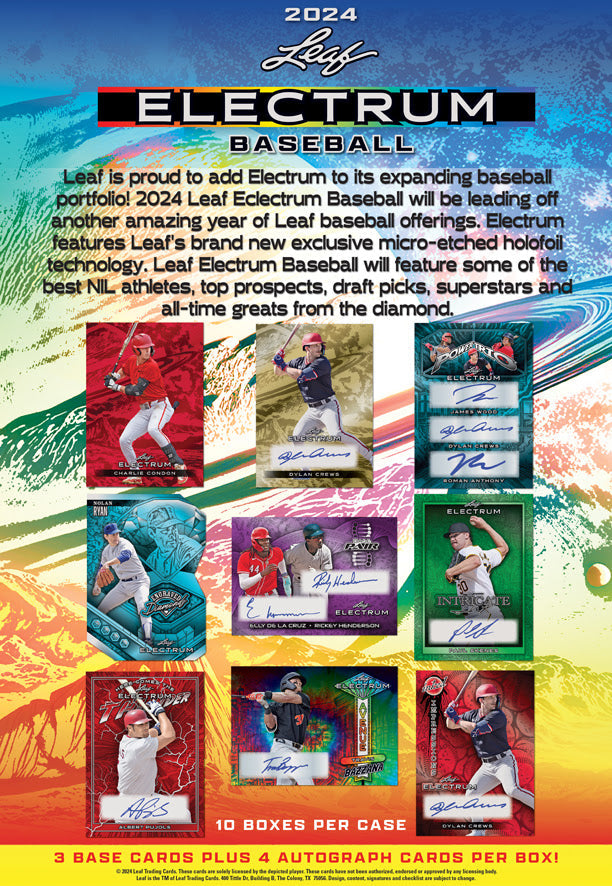 Leaf Electrum 2024 Baseball Hobby Box